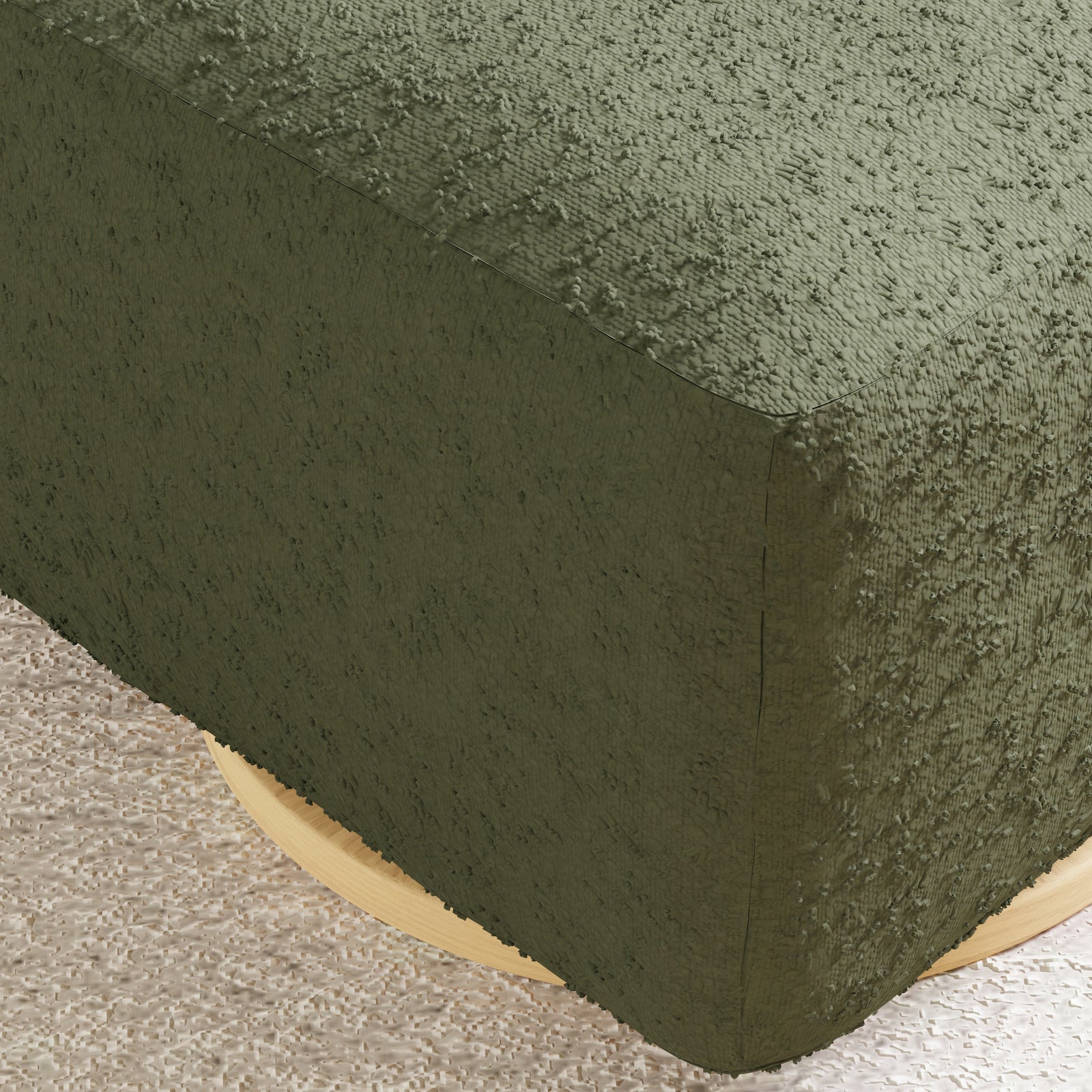 Kiwi Gliding Ottoman | Boucle