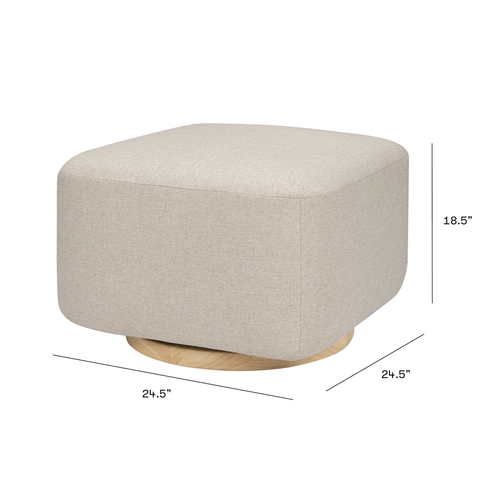 Kiwi Gliding Ottoman | Eco-Performance Fabric