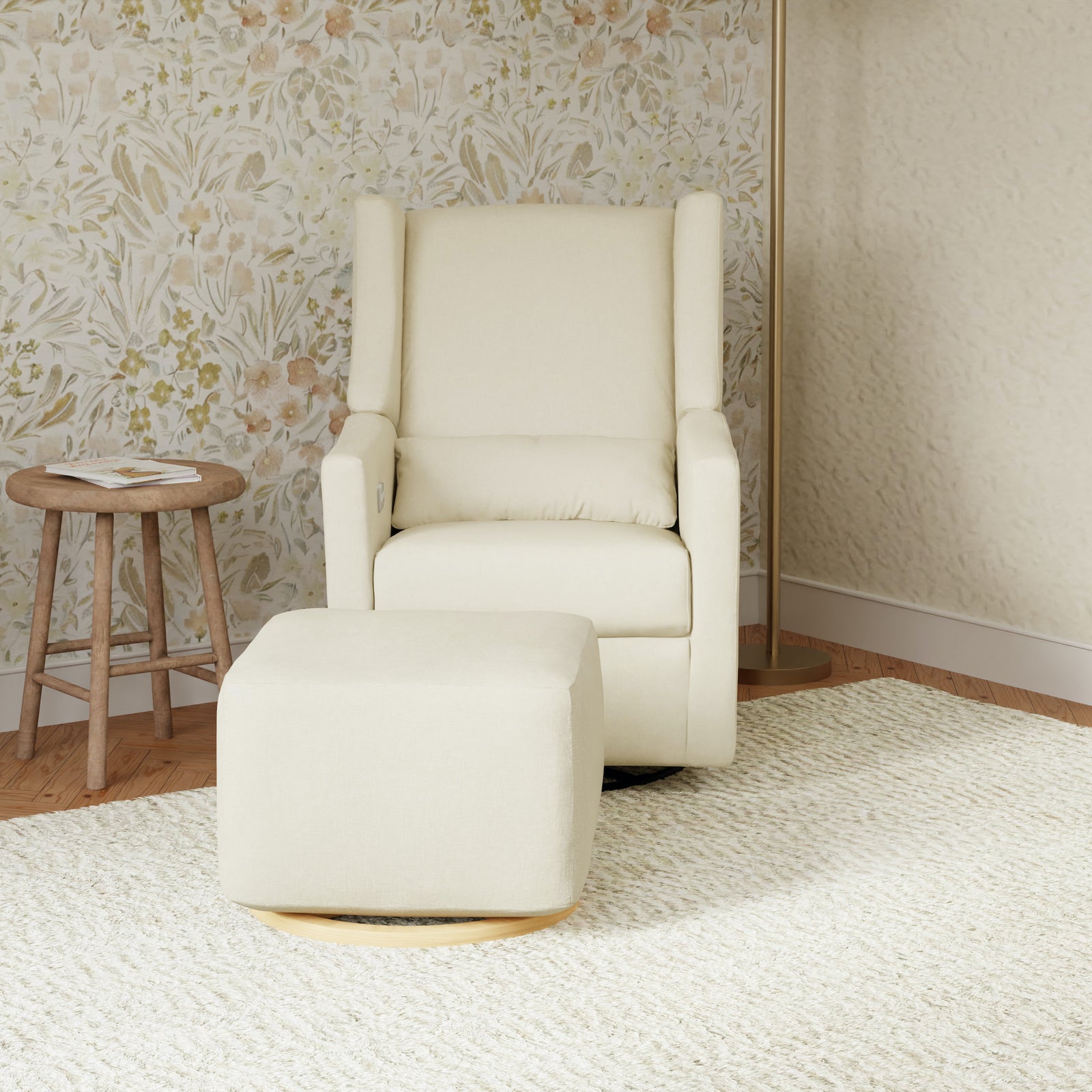 Kiwi Gliding Ottoman | Eco-Performance Fabric