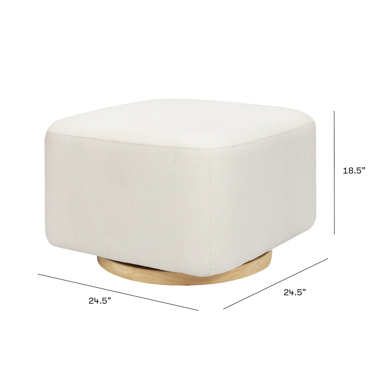 Kiwi Gliding Ottoman | Eco-Performance Fabric