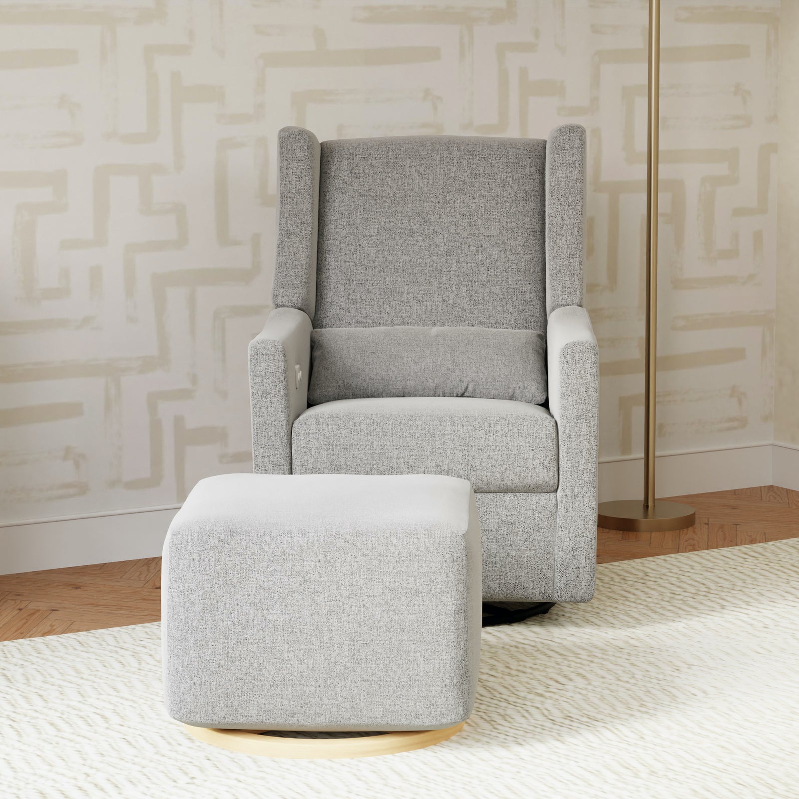 Kiwi Gliding Ottoman | Eco-Performance Fabric