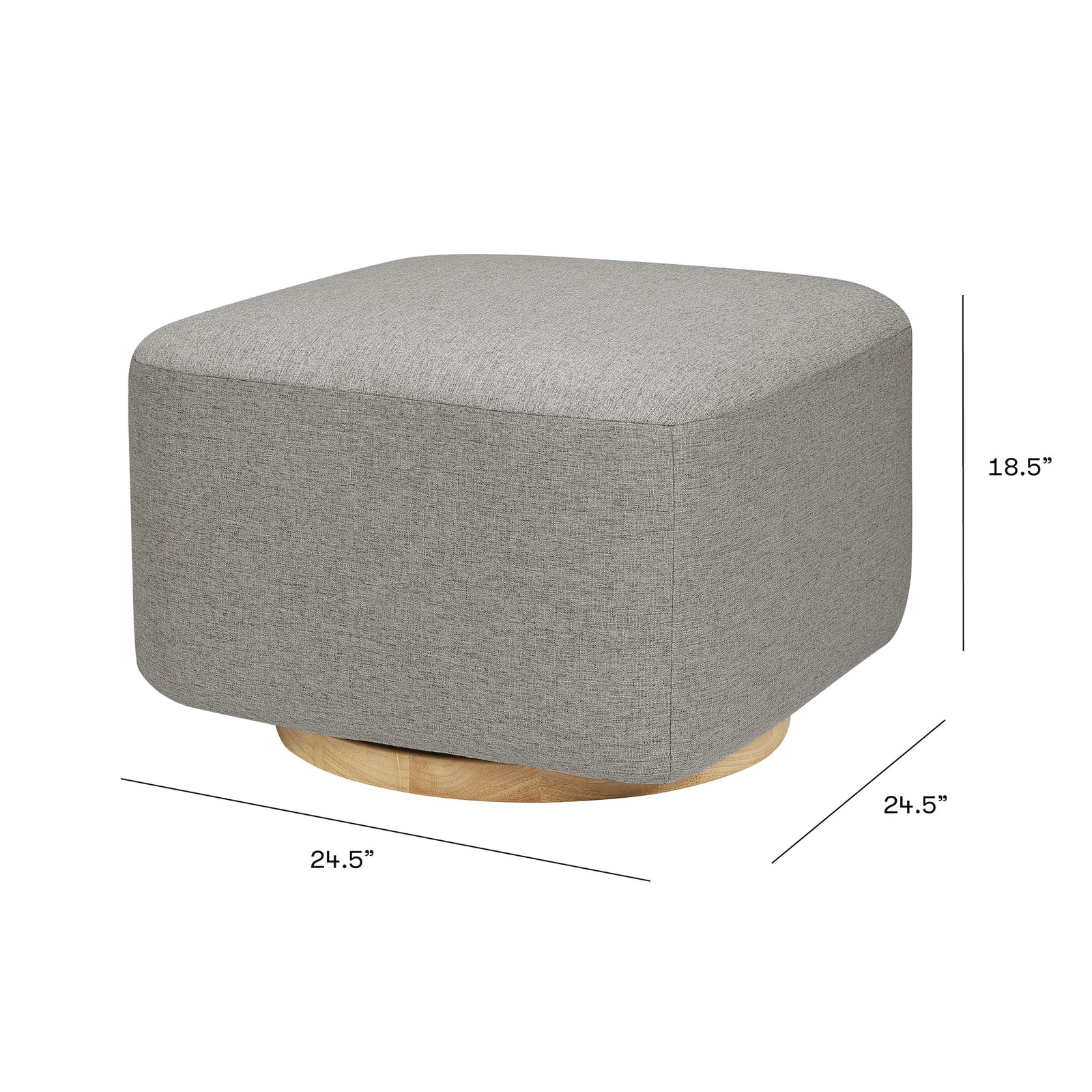 Kiwi Gliding Ottoman | Eco-Performance Fabric