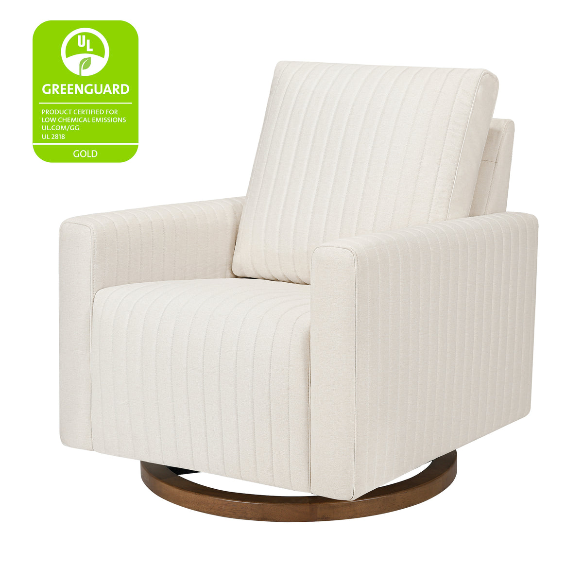 Poe Channeled Swivel Glider in Eco-Performance Fabric