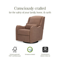 Devon Recliner + Swivel Glider - Performance Eco-Basketweave