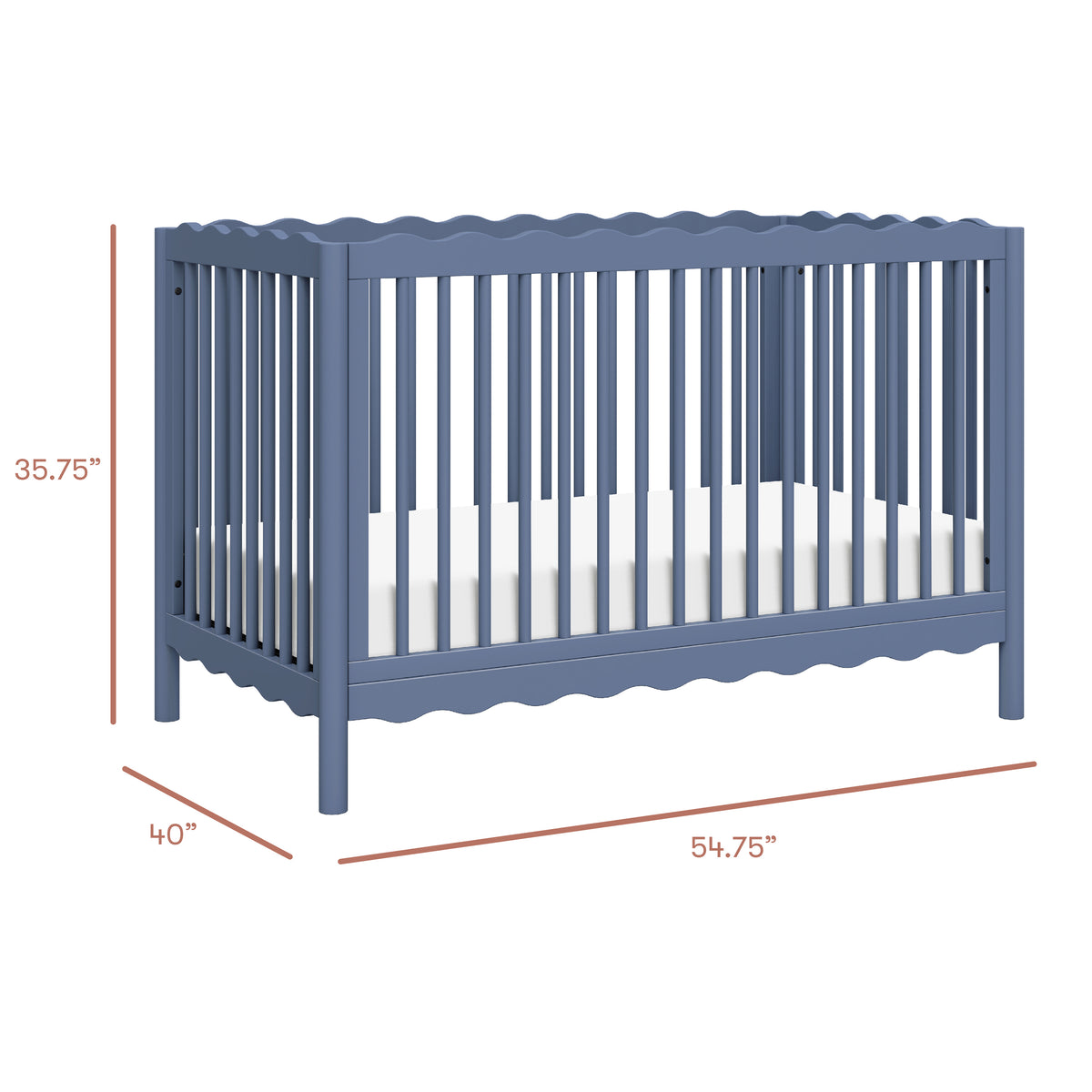 Swell 4-in-1 Convertible Crib with Toddler Bed Conversion Kit