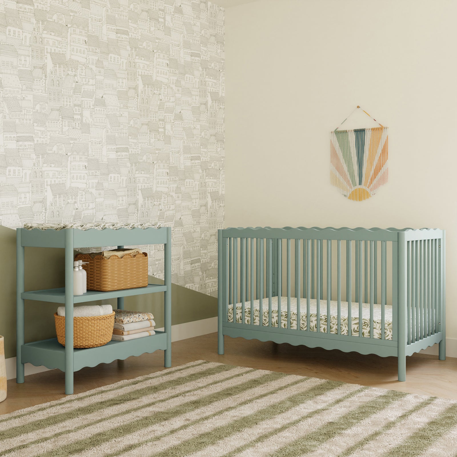 Swell 4-in-1 Convertible Crib with Toddler Bed Conversion Kit