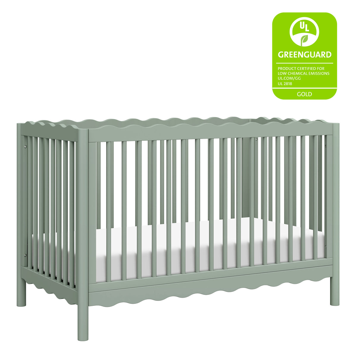 Swell 4-in-1 Convertible Crib with Toddler Bed Conversion Kit