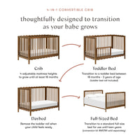 Swell 4-in-1 Convertible Crib with Toddler Bed Conversion Kit