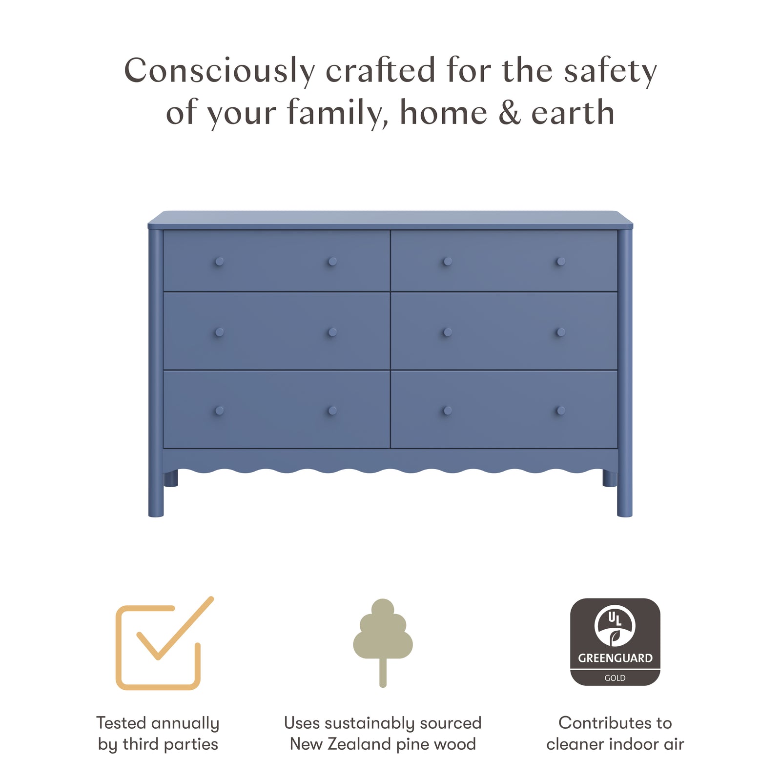 Swell 6-Drawer Wide Assembled Dresser (56")