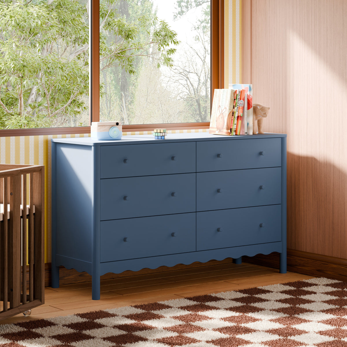 Swell 6-Drawer Wide Assembled Dresser (56")