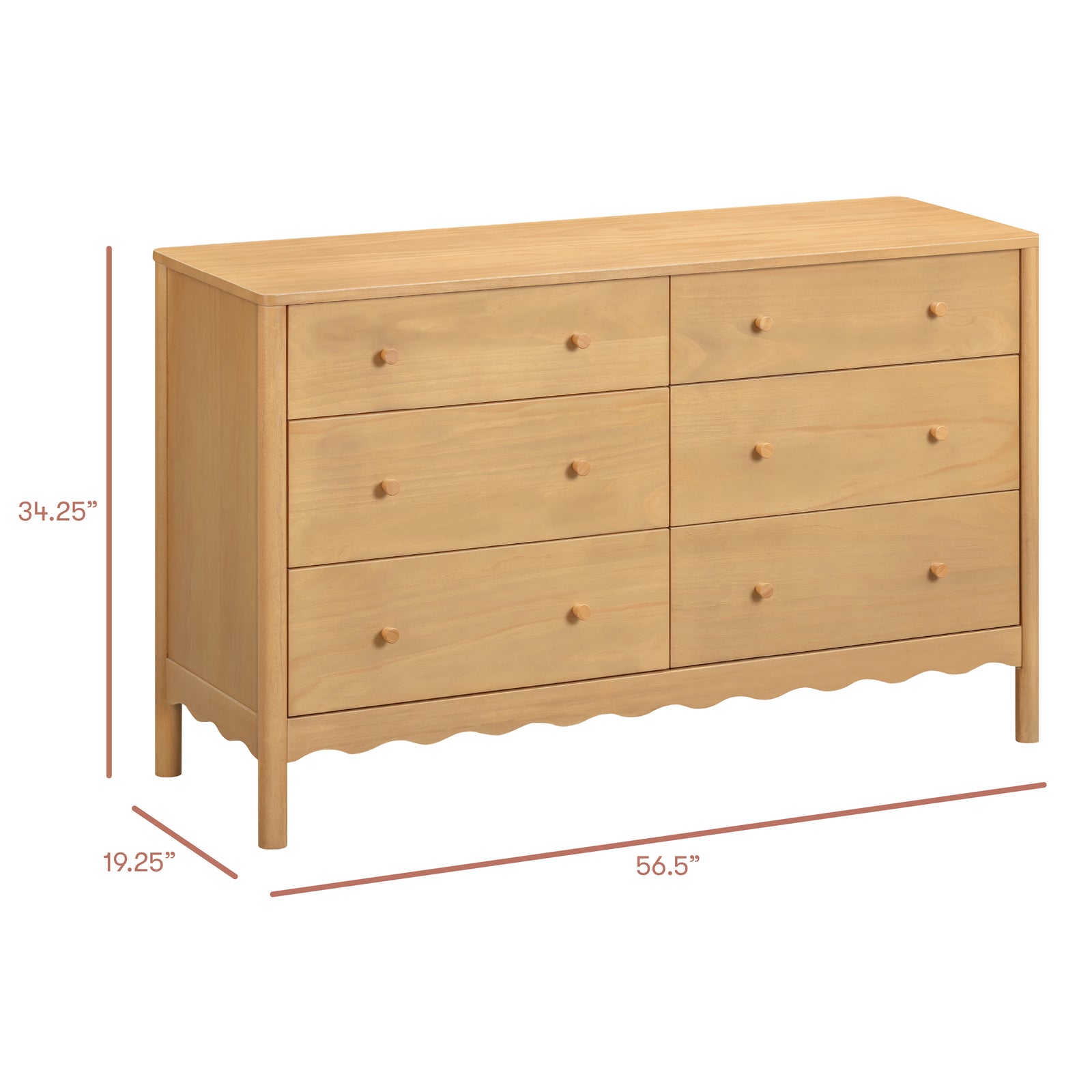 Swell 6-Drawer Wide Assembled Dresser (56")