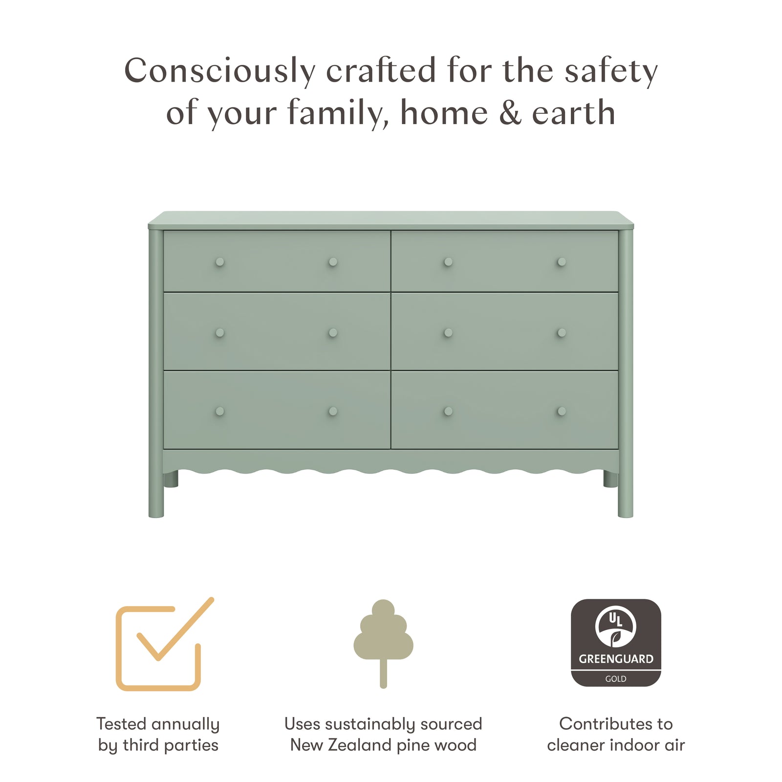 Swell 6-Drawer Wide Assembled Dresser (56")