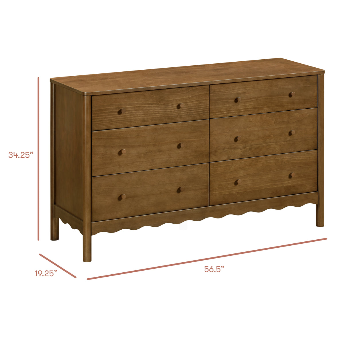 Swell 6-Drawer Wide Assembled Dresser (56")
