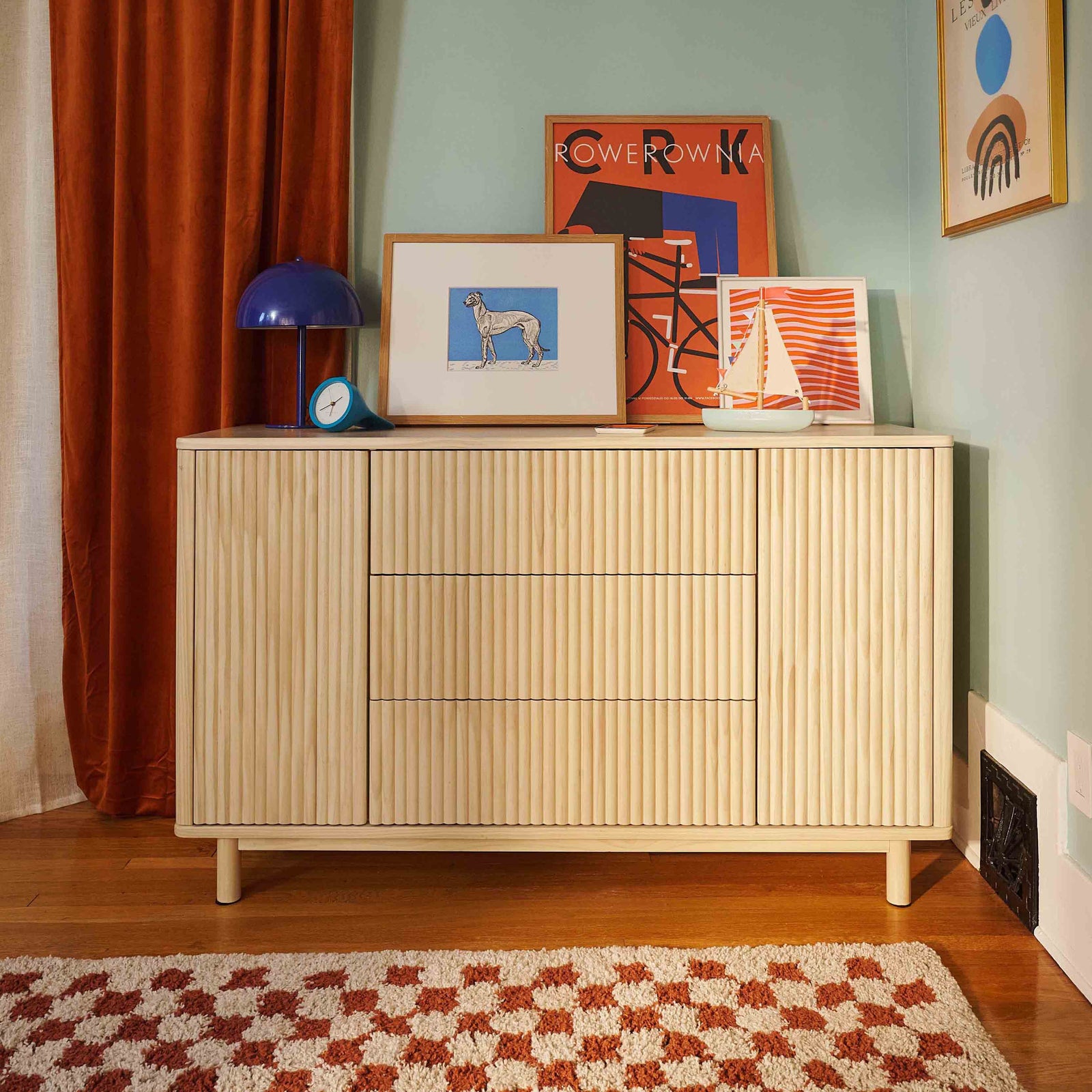 Pogo Tambour Extra Wide Assembled Dresser (58")