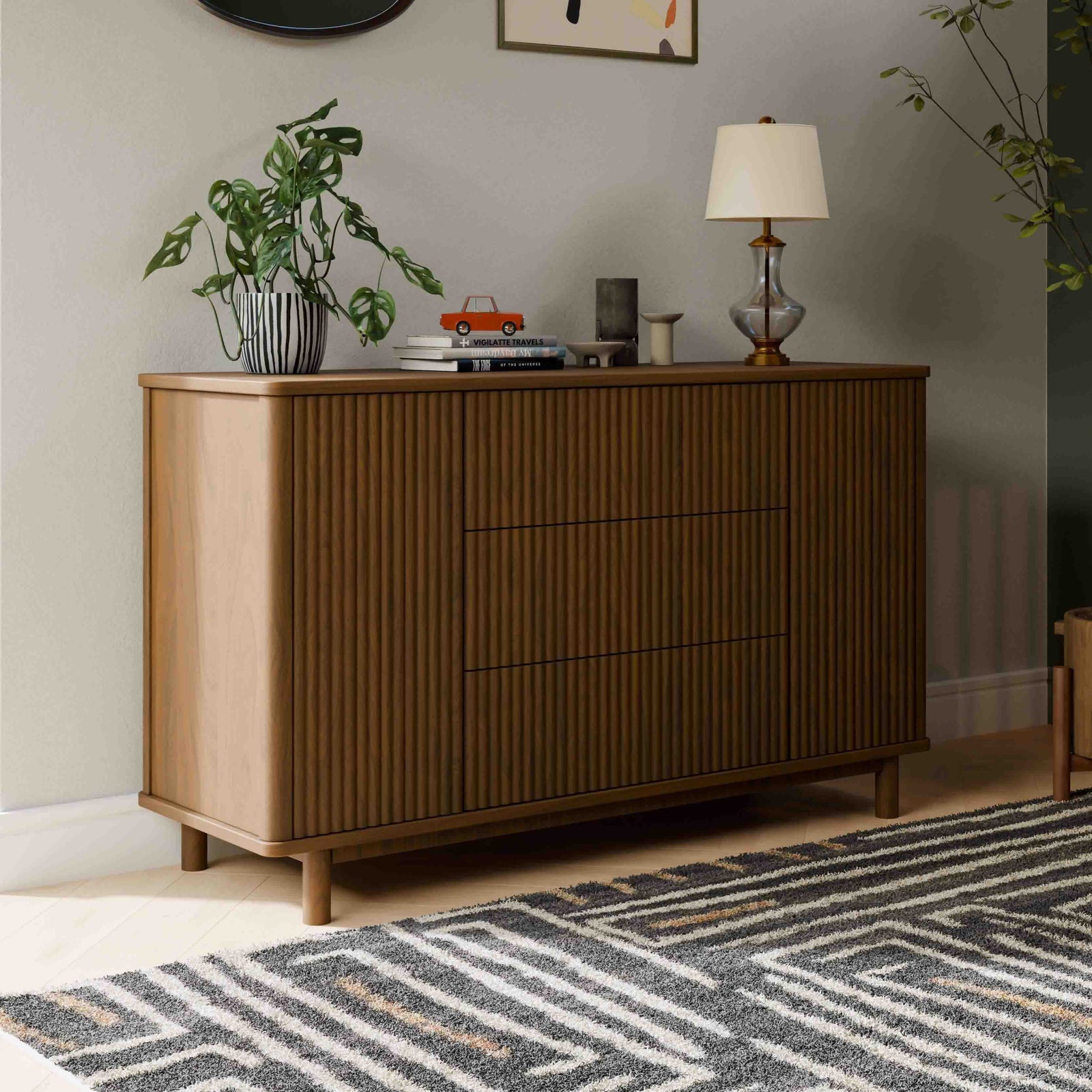 Pogo Tambour Extra Wide Assembled Dresser (58")