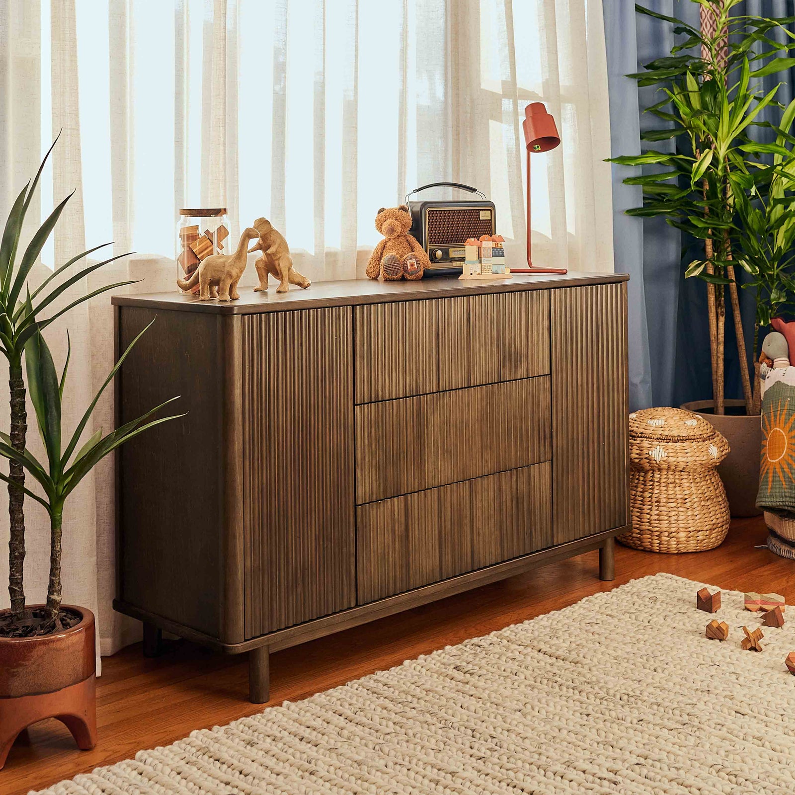 Pogo Tambour Extra Wide Assembled Dresser (58")