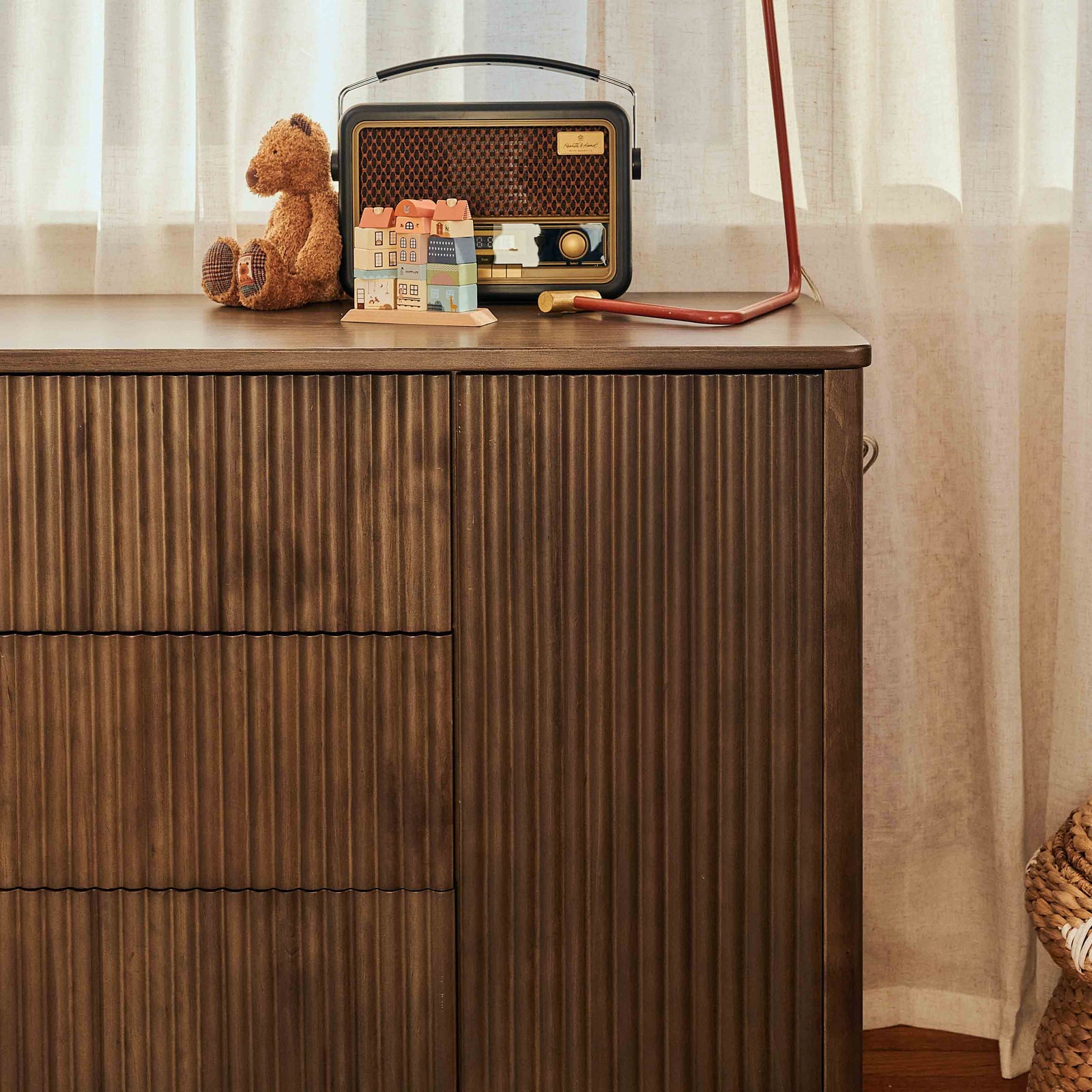 Pogo Tambour Extra Wide Assembled Dresser (58")