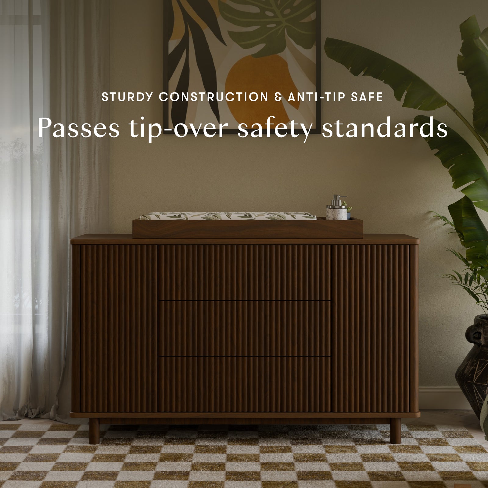 Pogo Tambour Extra Wide Assembled Dresser (58")