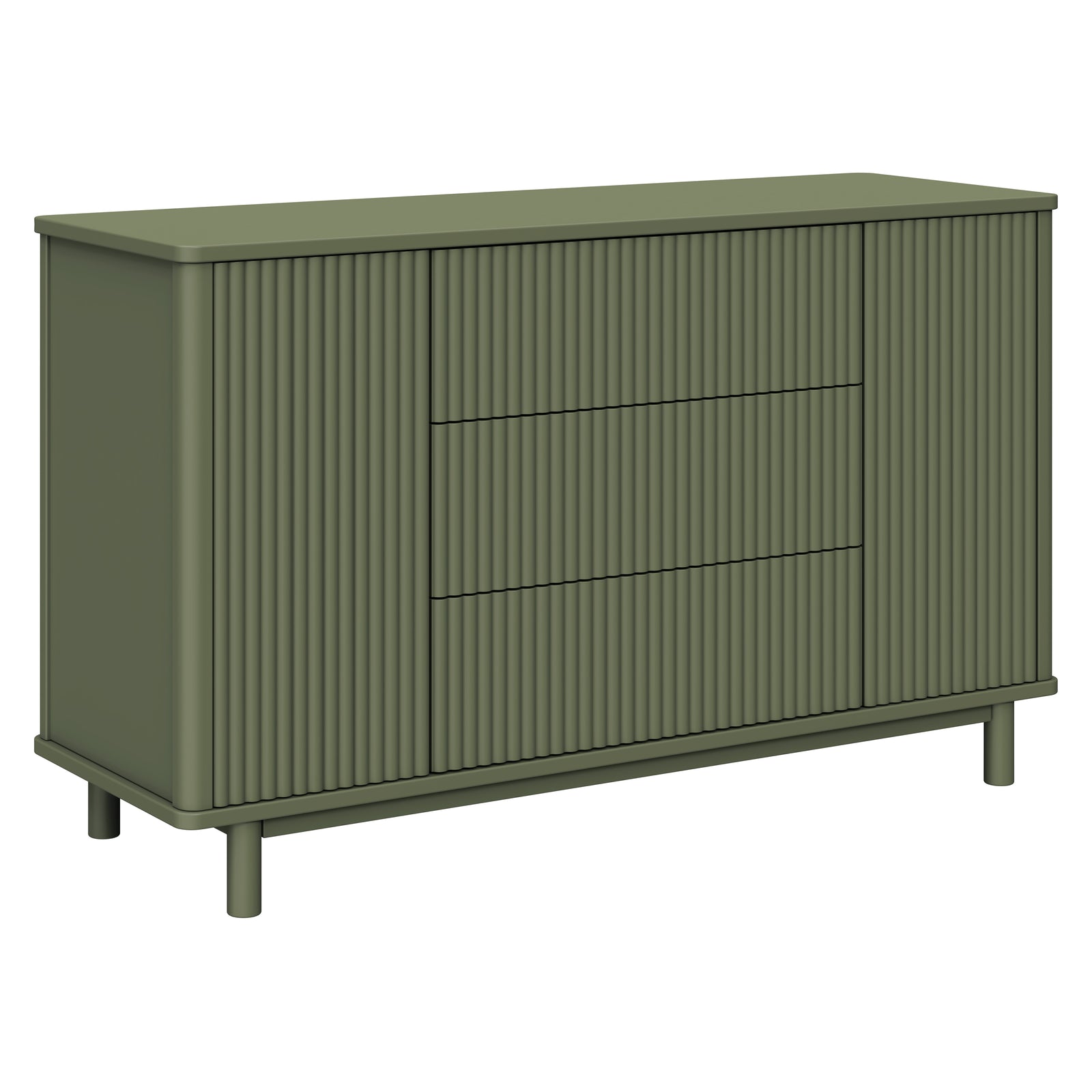 Pogo Tambour Extra Wide Assembled Dresser (58")