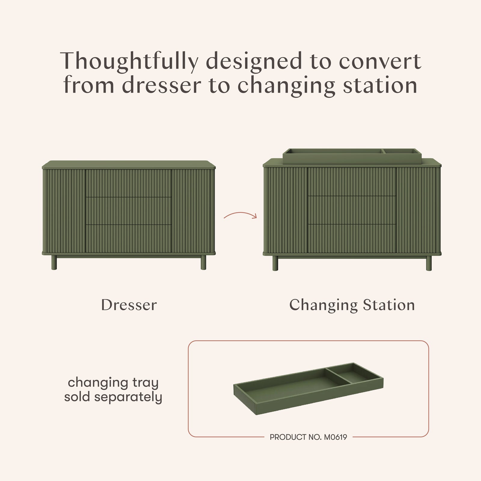 Pogo Tambour Extra Wide Assembled Dresser (58")
