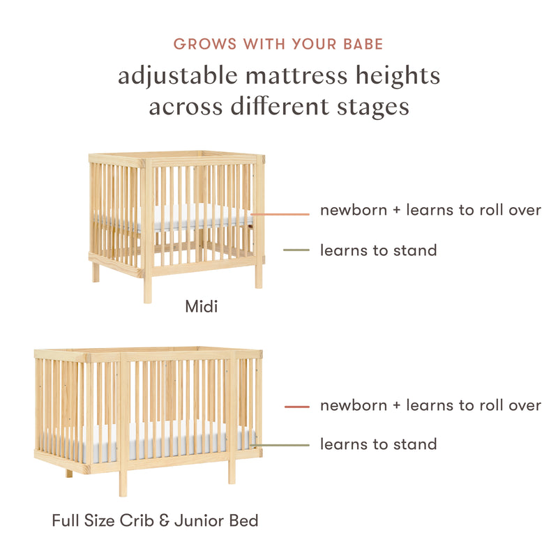 Pogo 8-in-1 Convertible Crib with All-Stages Conversion Kits