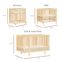 Pogo 8-in-1 Convertible Crib with All-Stages Conversion Kits