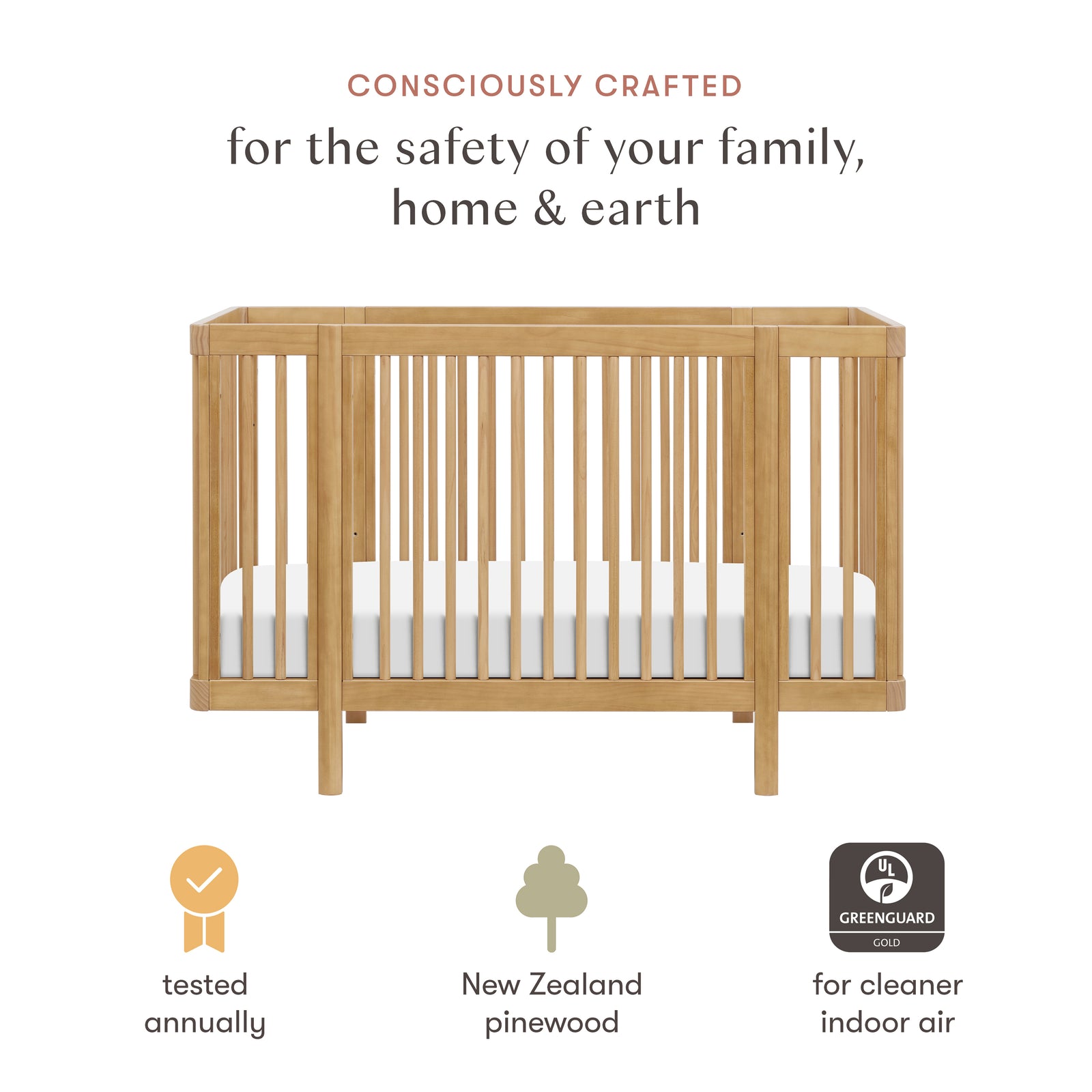 Pogo 8-in-1 Convertible Crib with All-Stages Conversion Kits