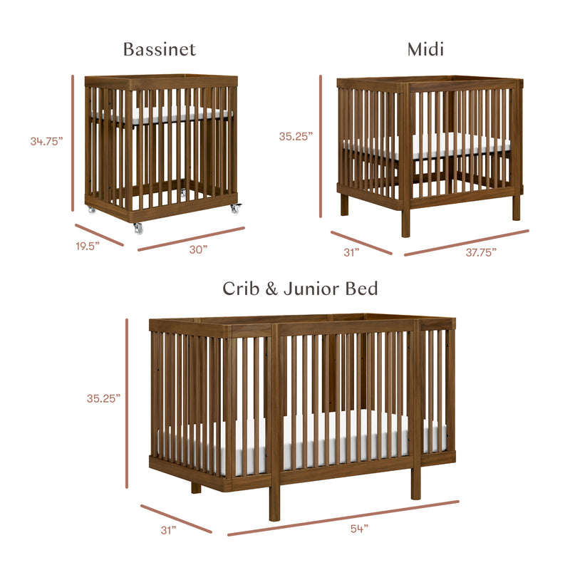 Pogo 8-in-1 Convertible Crib with All-Stages Conversion Kits