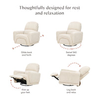 Rainbow Recliner + Swivel Glider | Teddy Loop