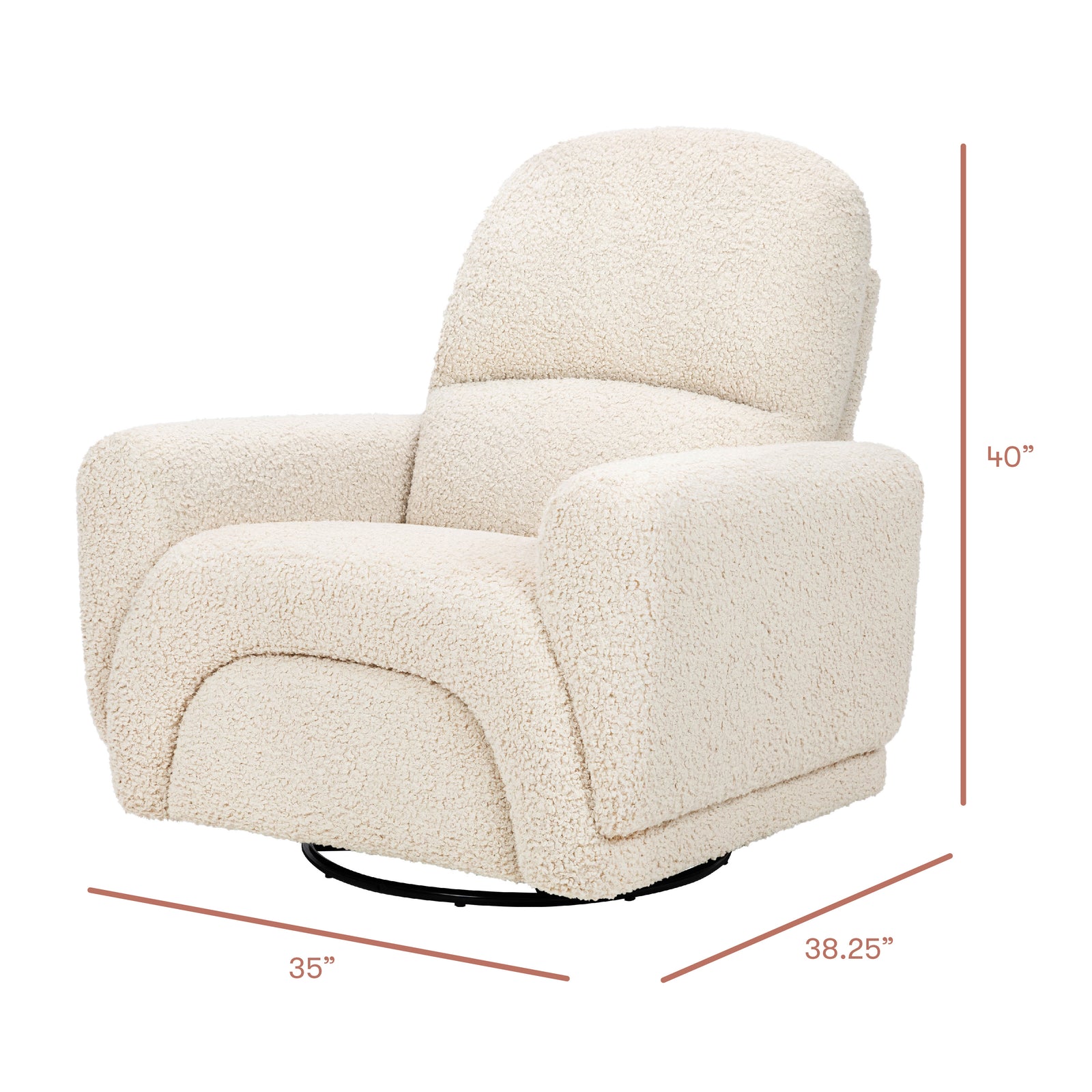 Rainbow Recliner + Swivel Glider | Teddy Loop