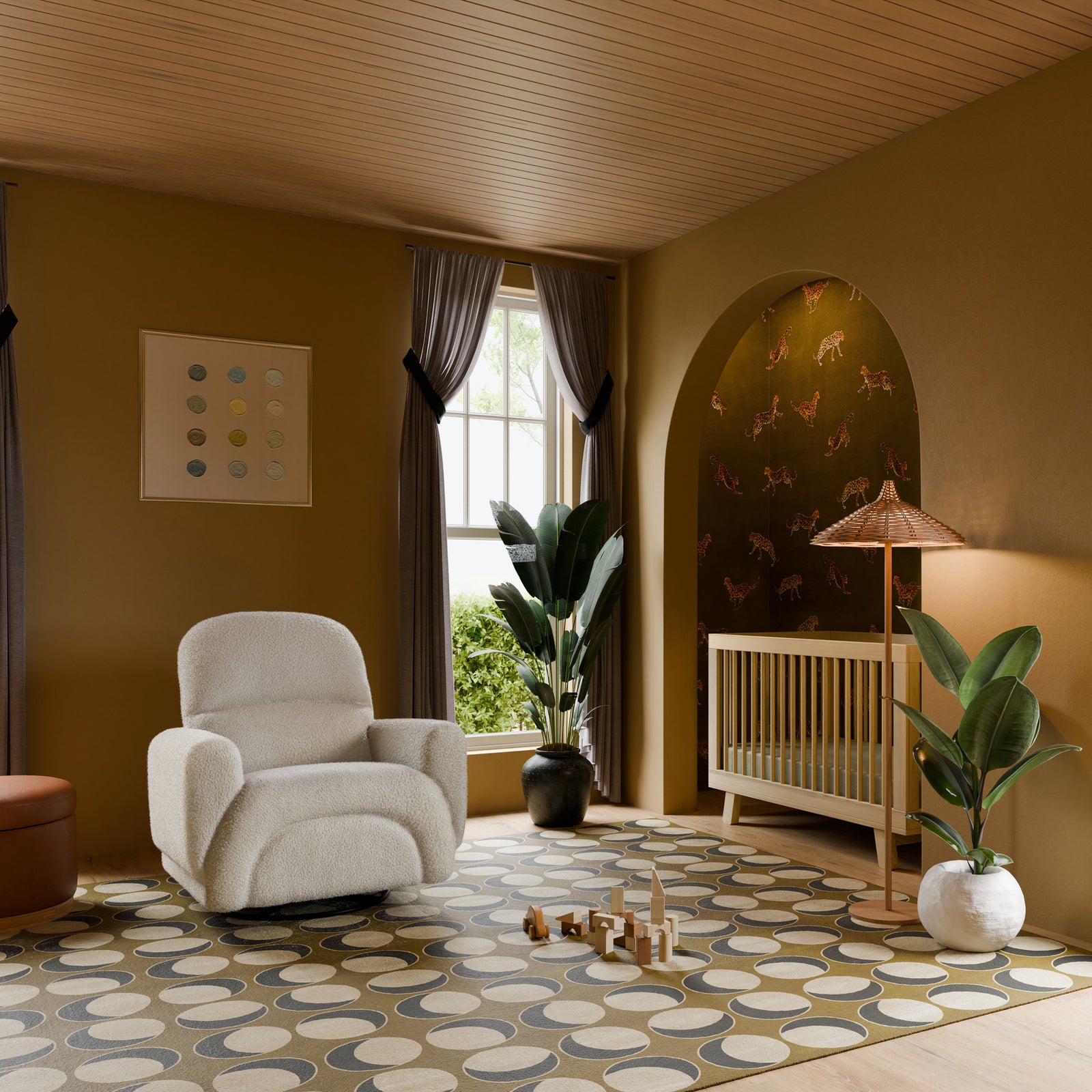 Rainbow Recliner + Swivel Glider | Teddy Loop