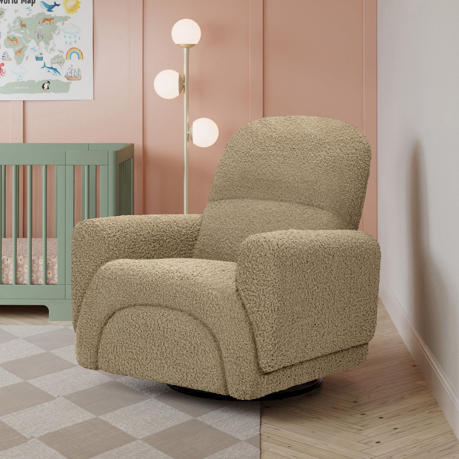 Rainbow Recliner + Swivel Glider | Teddy Loop