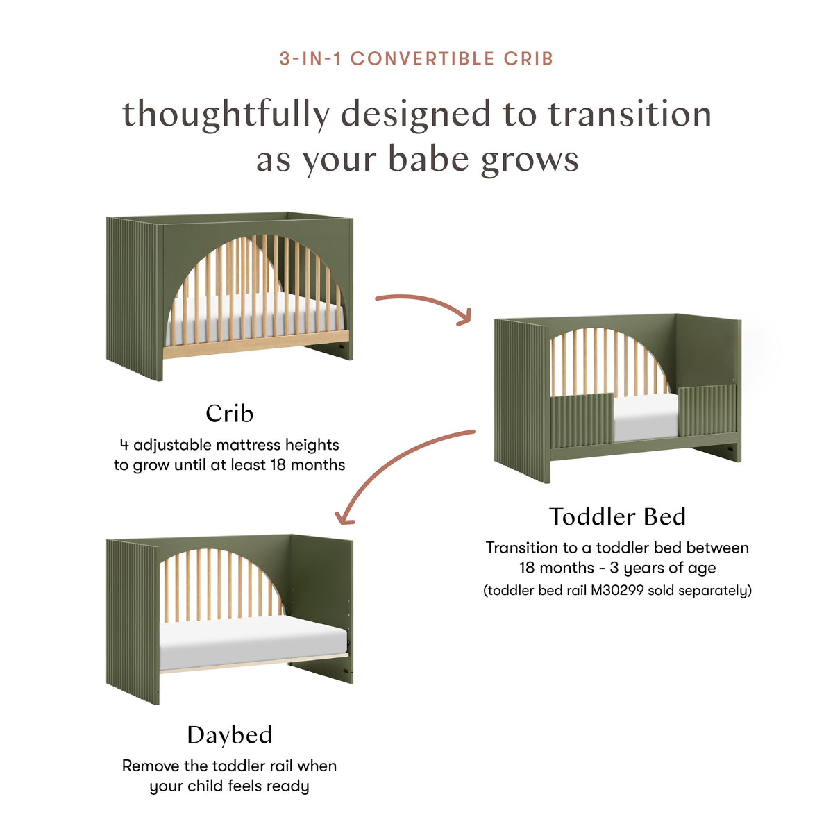 Moab 3-in-1 Convertible Crib