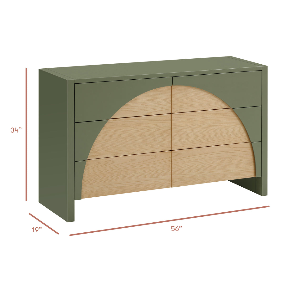 Moab 6-Drawer Wide Assembled Dresser (56")