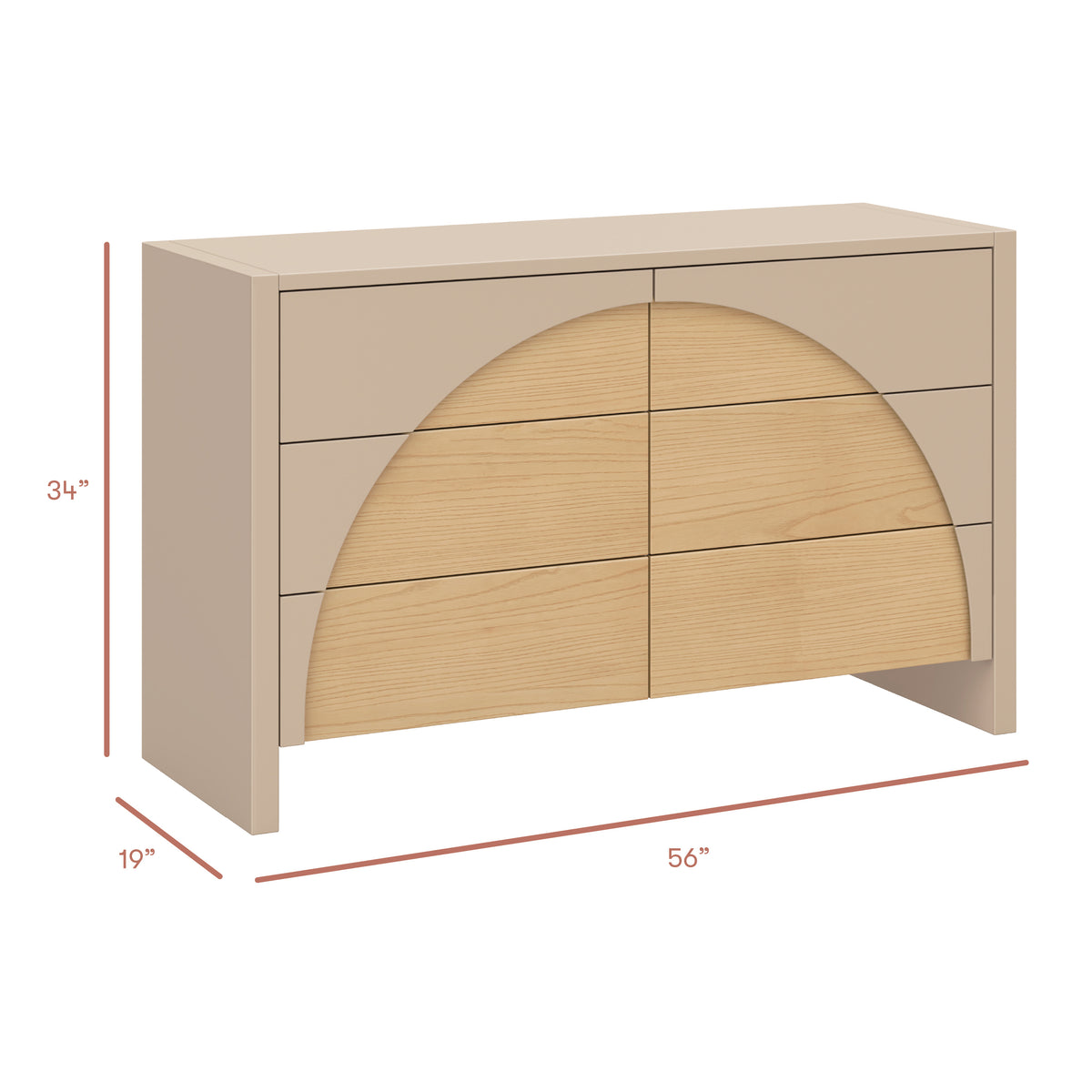 Moab 6-Drawer Wide Assembled Dresser (56")