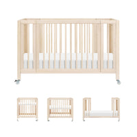 Rolli 9-in-1 Convertible All-Stages Crib with Bassinet + Toddler Bed Conversion Kits