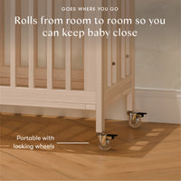 Rolli 9-in-1 Convertible All-Stages Crib with Bassinet + Toddler Bed Conversion Kits