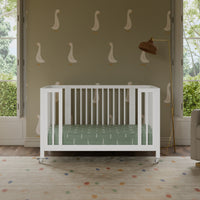 Rolli 9-in-1 Convertible All-Stages Crib with Bassinet + Toddler Bed Conversion Kits