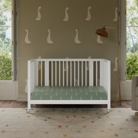 Rolli 9-in-1 Convertible All-Stages Crib with Bassinet + Toddler Bed Conversion Kits
