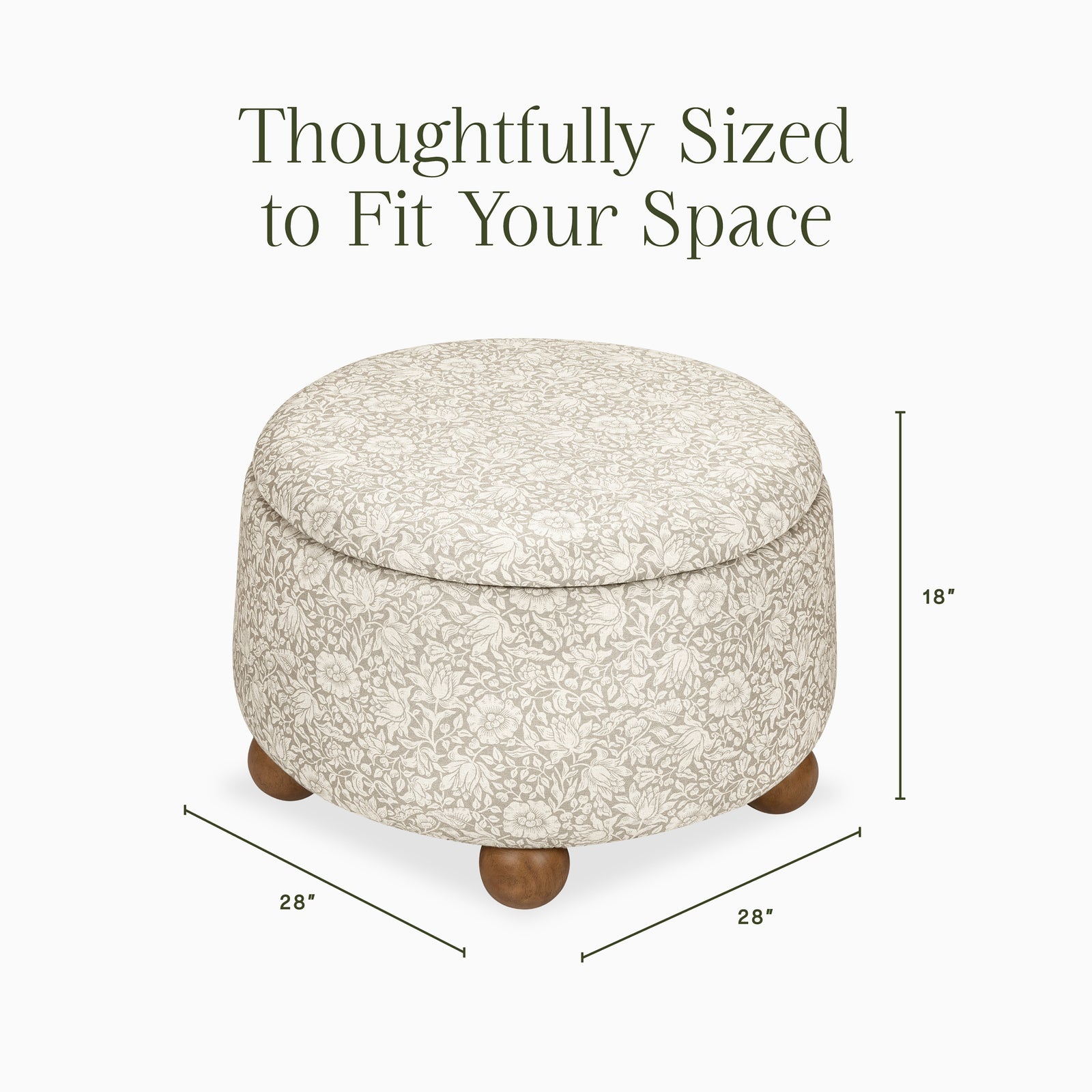 Morris & Co. x Namesake Tuffet Storage Ottoman