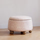 Pure Brer Rabbit in Rose Performance Eco-Weave with Dark Wood Ball Feet