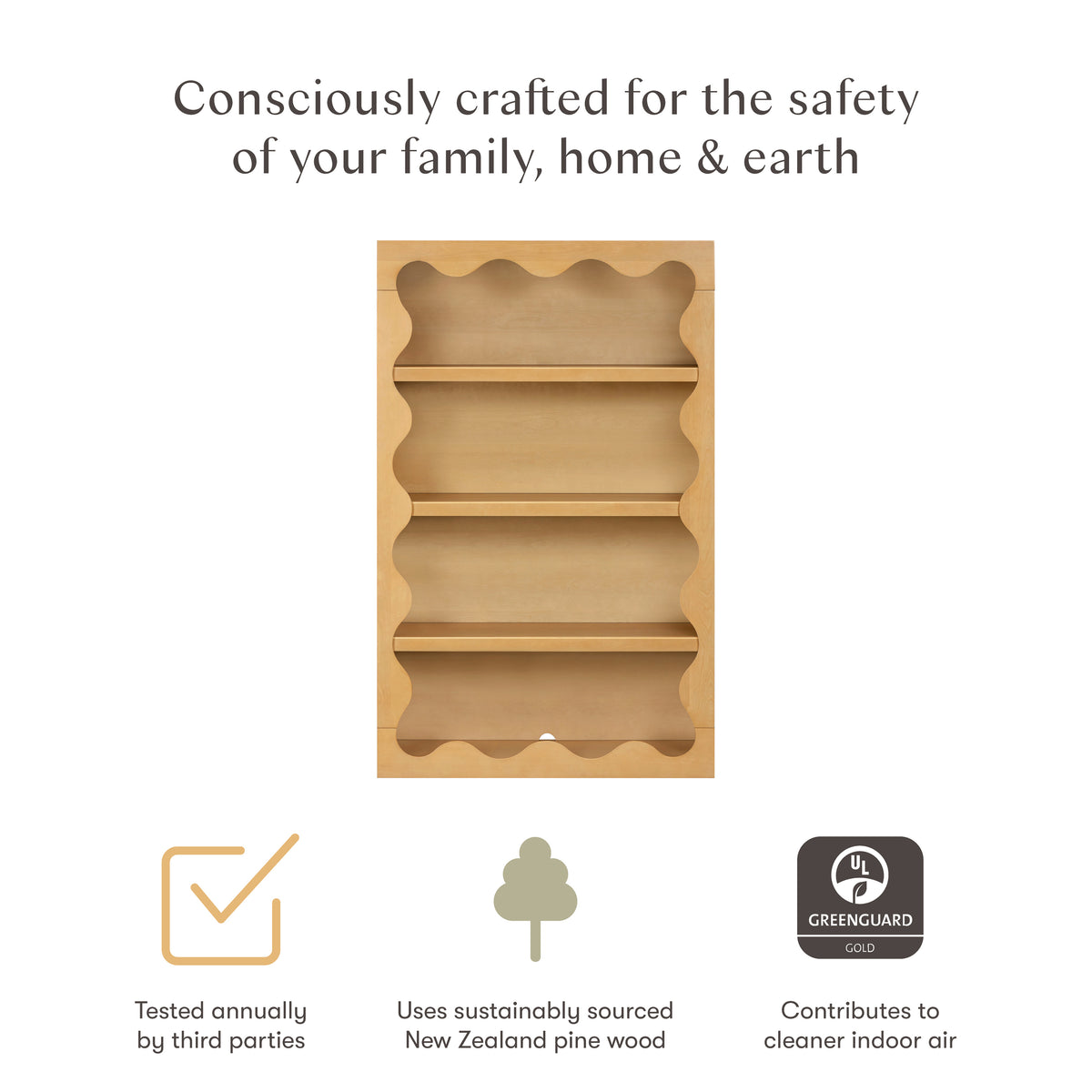 Lido Wave Bookcase