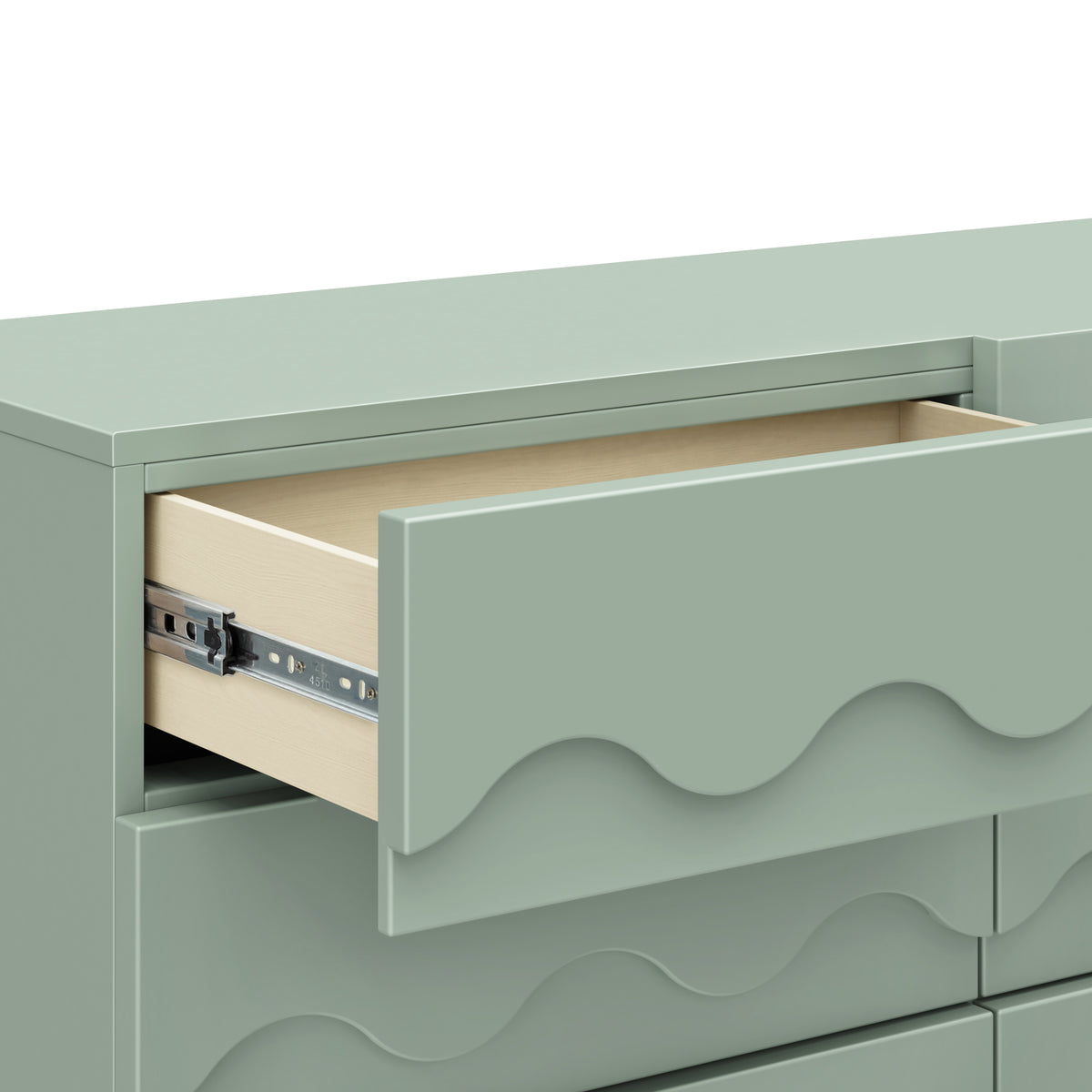 Lido Wave 6-Drawer Wide Assembled Dresser (56")