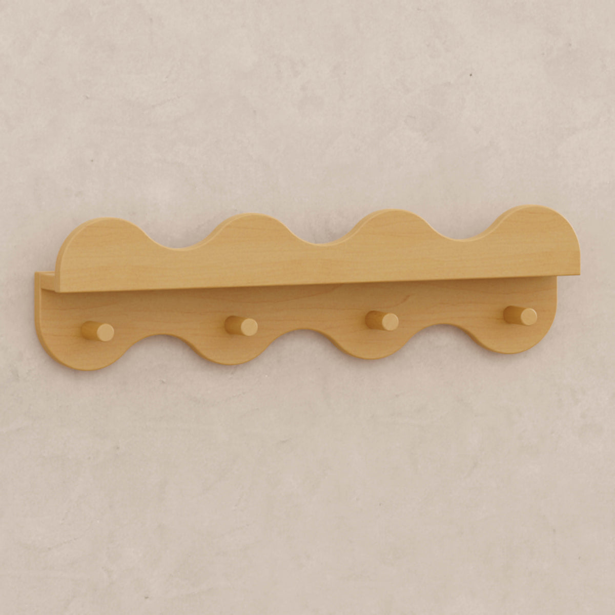 Lido Wave Bookshelf with Hooks