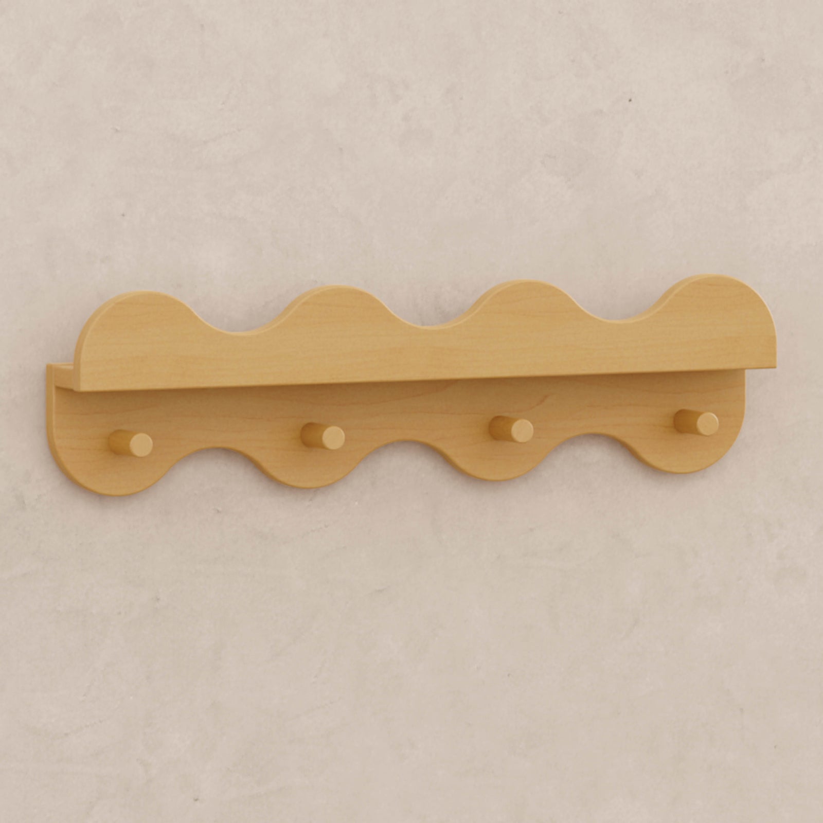 Lido Wave Bookshelf with Hooks