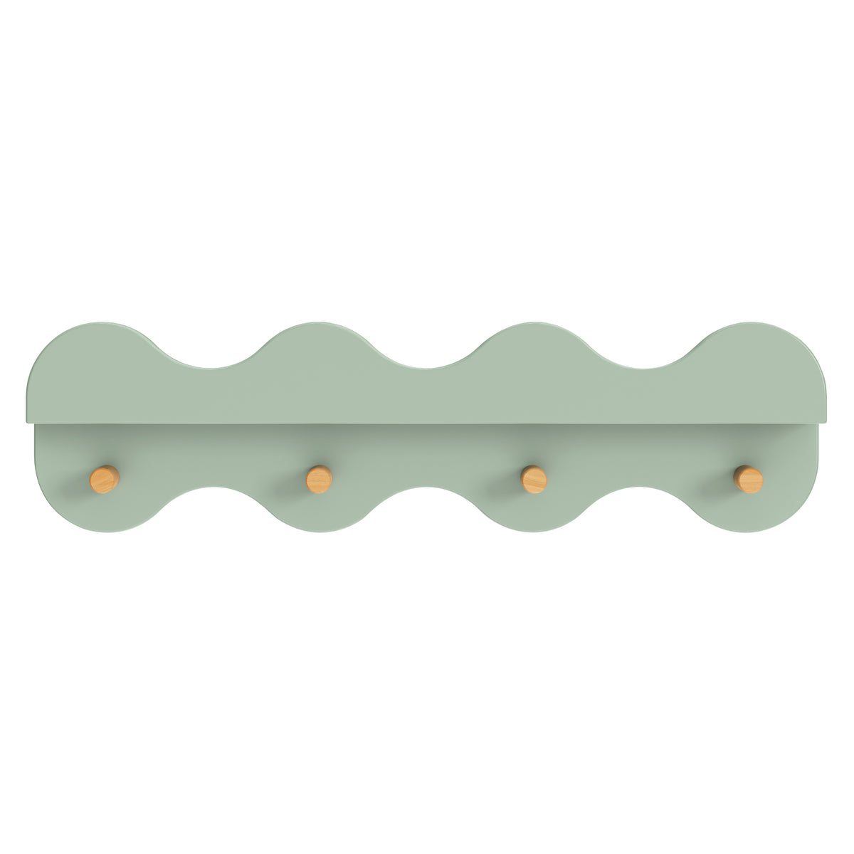 Lido Wave Bookshelf with Hooks