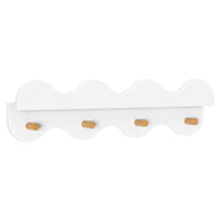 Lido Wave Bookshelf with Hooks