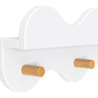 Lido Wave Bookshelf with Hooks