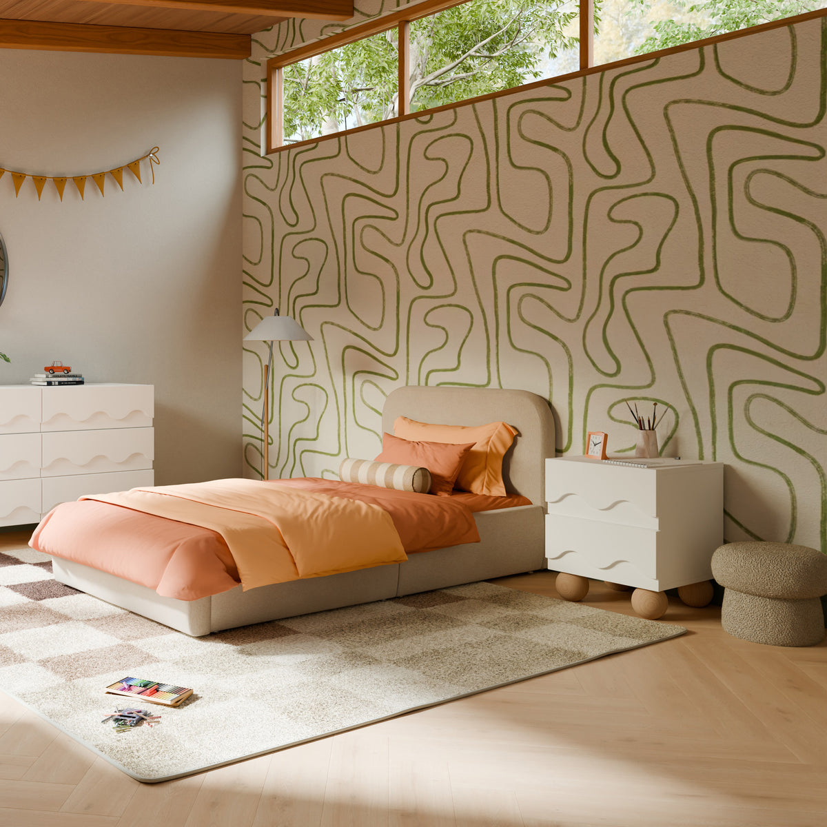 Lido Wave Assembled Nightstand