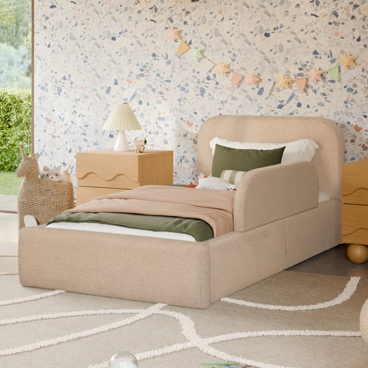 Upholstered Twin/Full Bed Guardrail